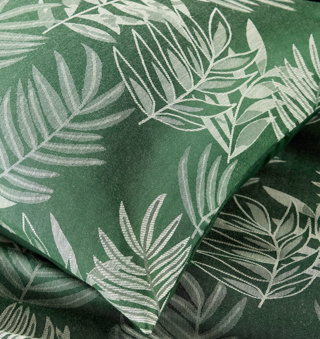 Leaf Jacquard Reversible Duvet Set