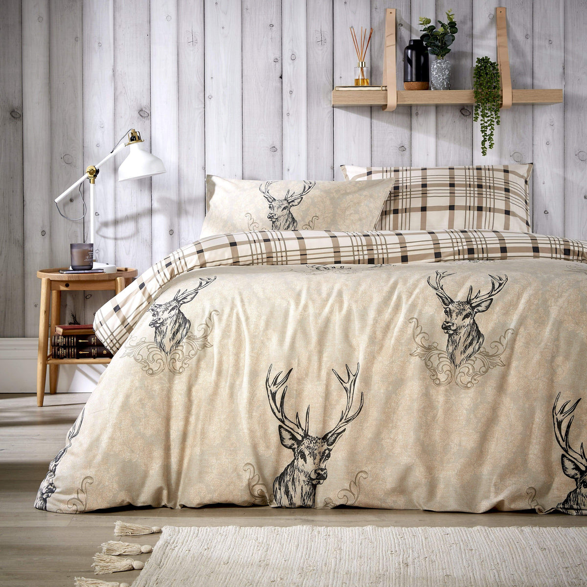 Reversible Tartan Check Duvet Set