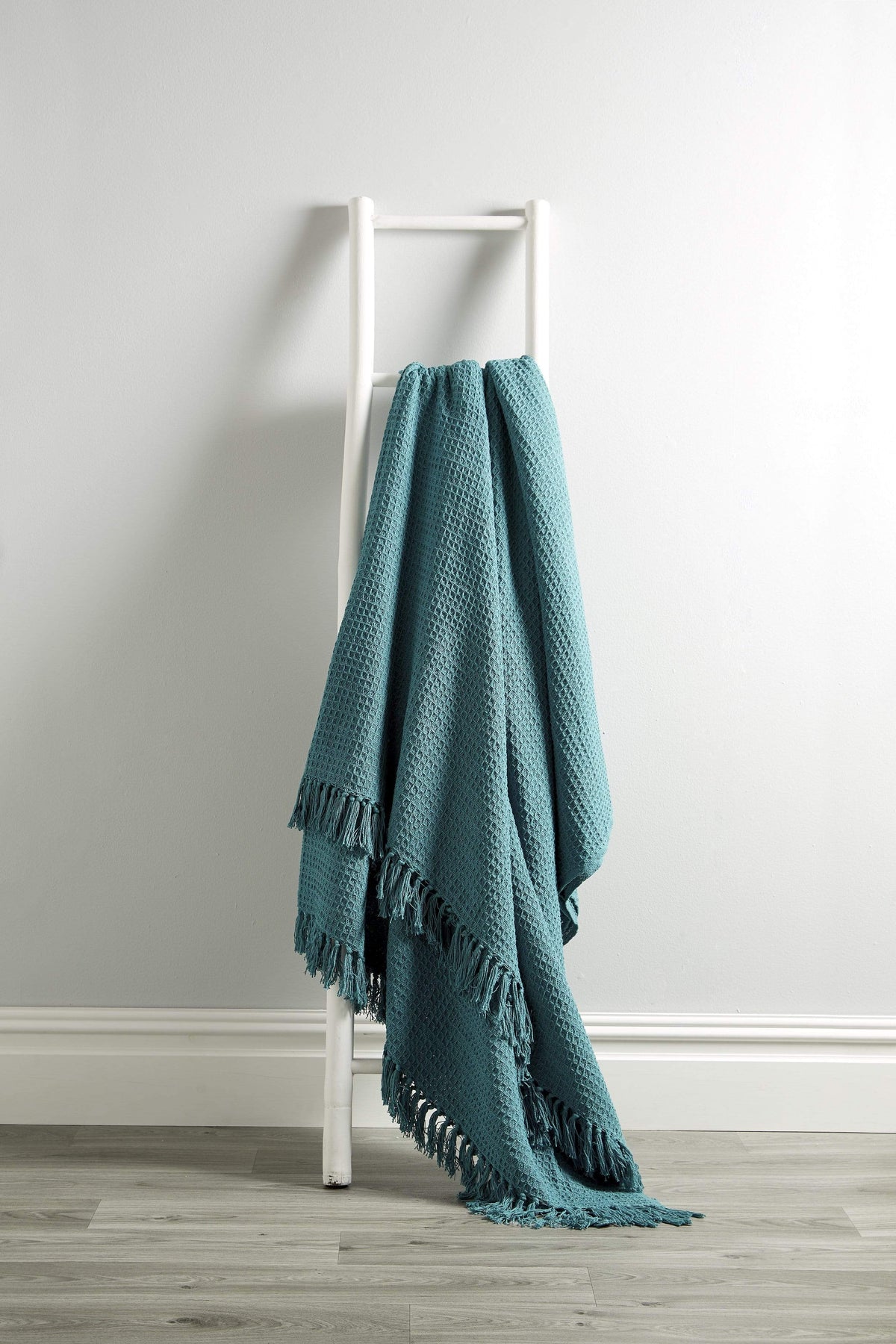 Lisbon Handwoven Cotton Honeycomb Throw