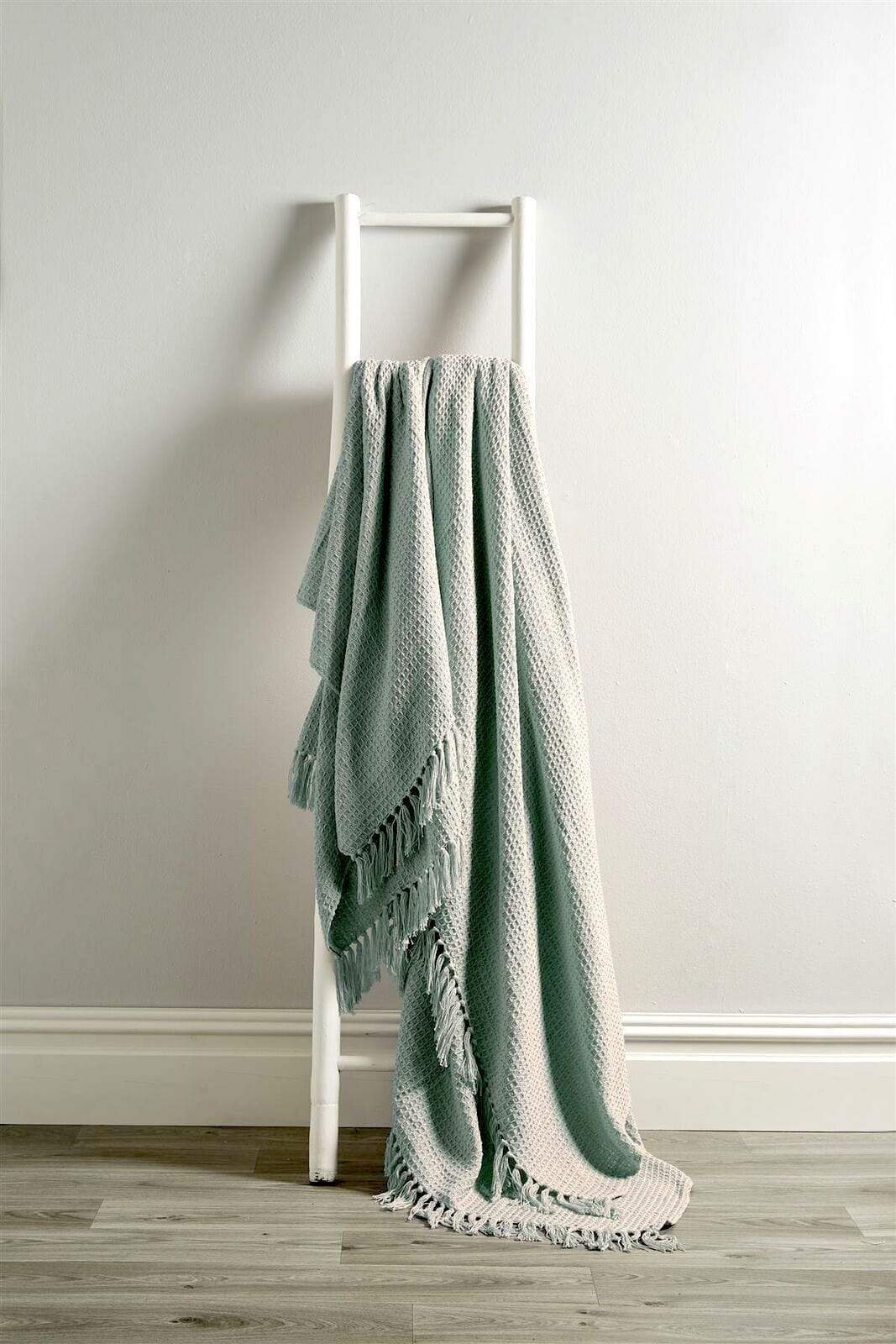 Lisbon Handwoven Cotton Honeycomb Throw