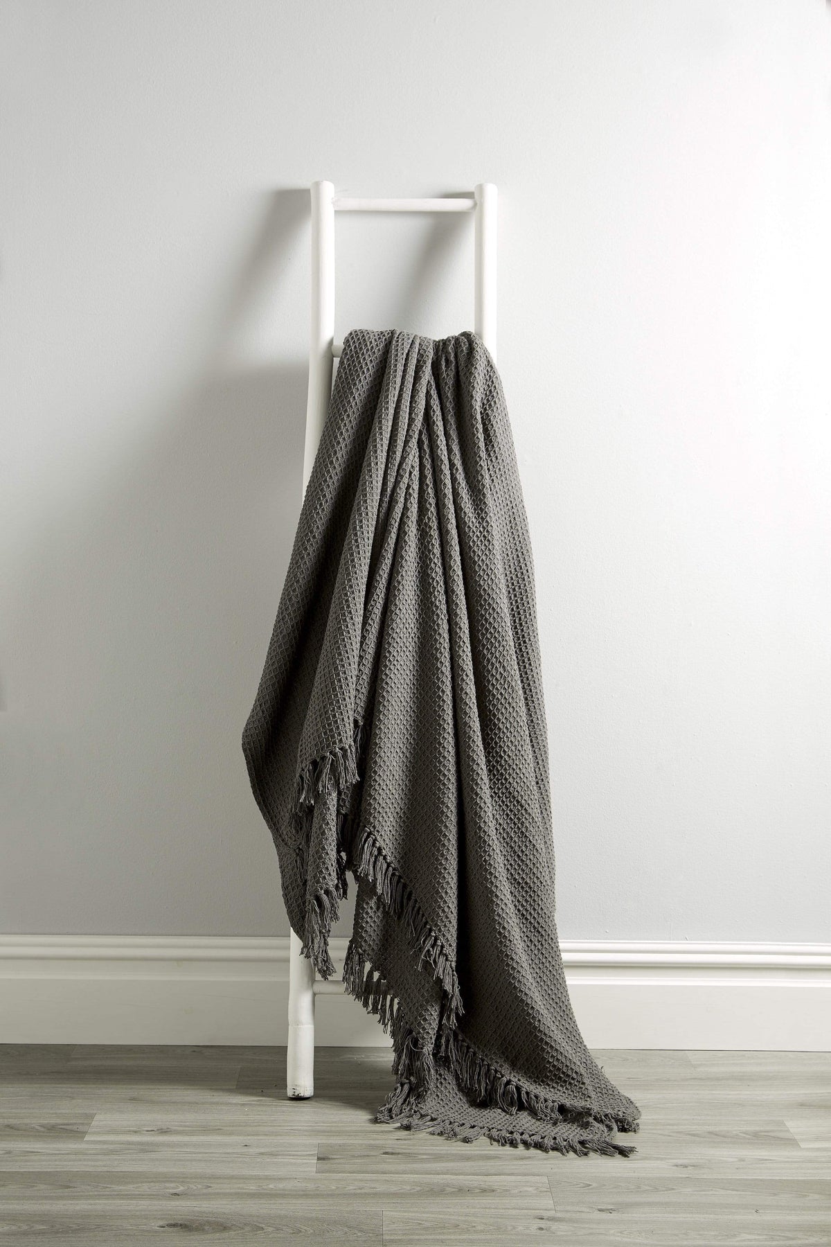 Lisbon Handwoven Cotton Honeycomb Throw