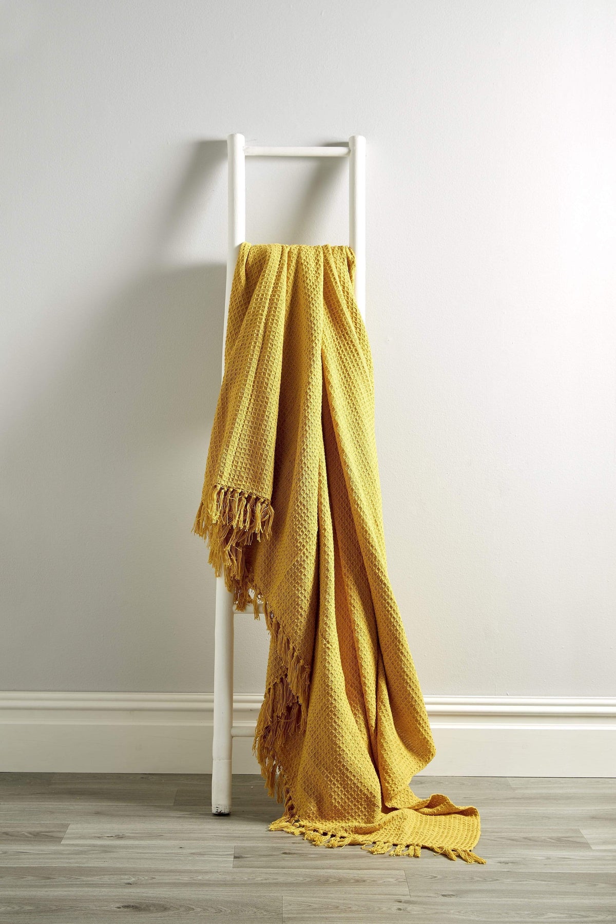 Lisbon Handwoven Cotton Honeycomb Throw