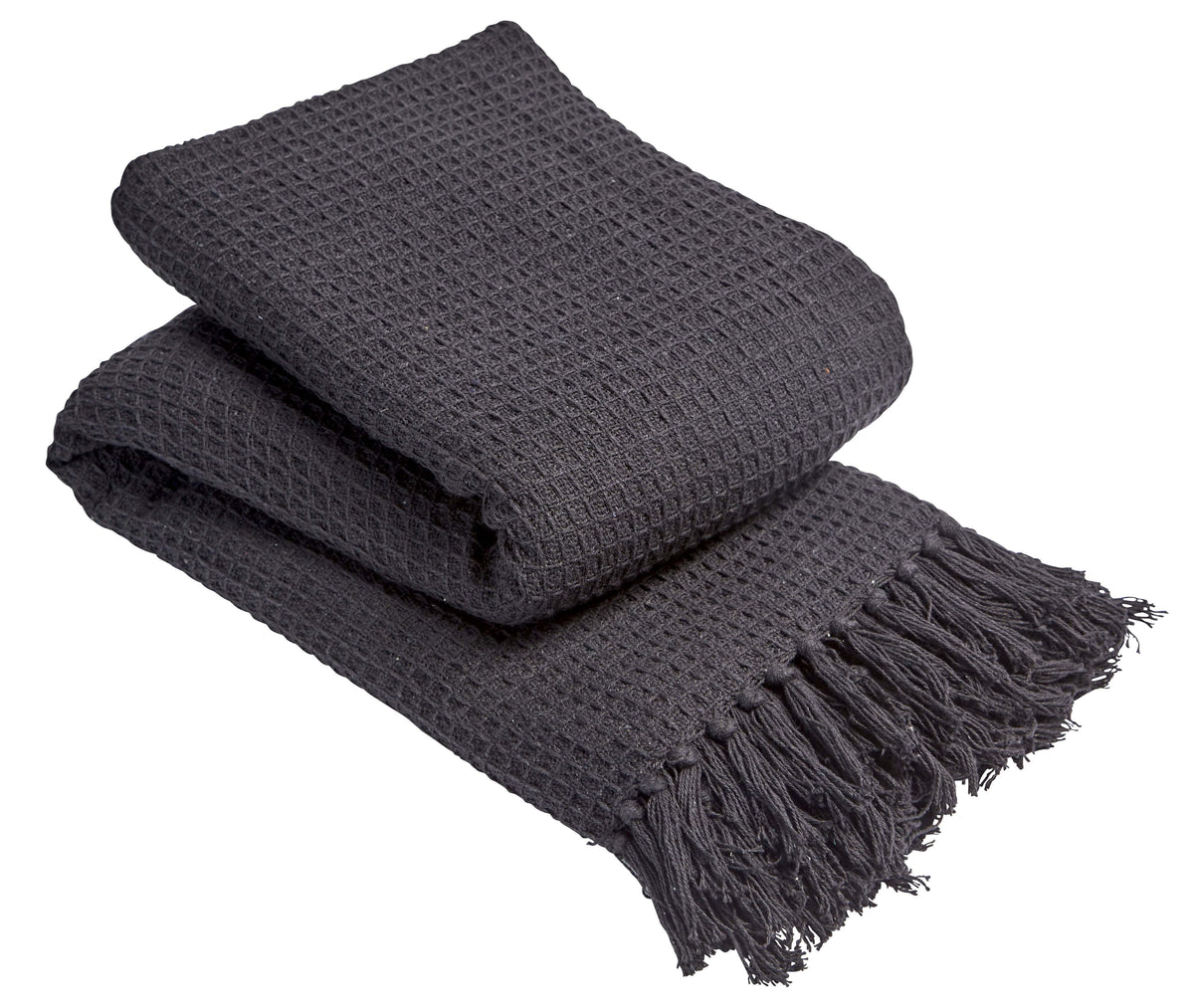 Lisbon Handwoven Cotton Honeycomb Throw