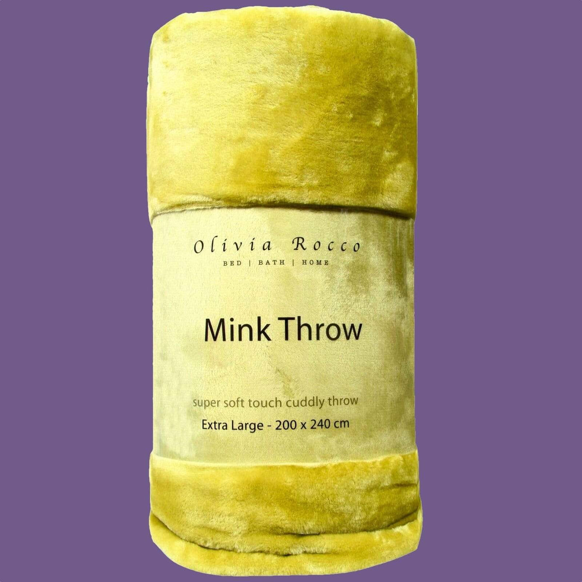 Mink Faux Fur Velvet Throw