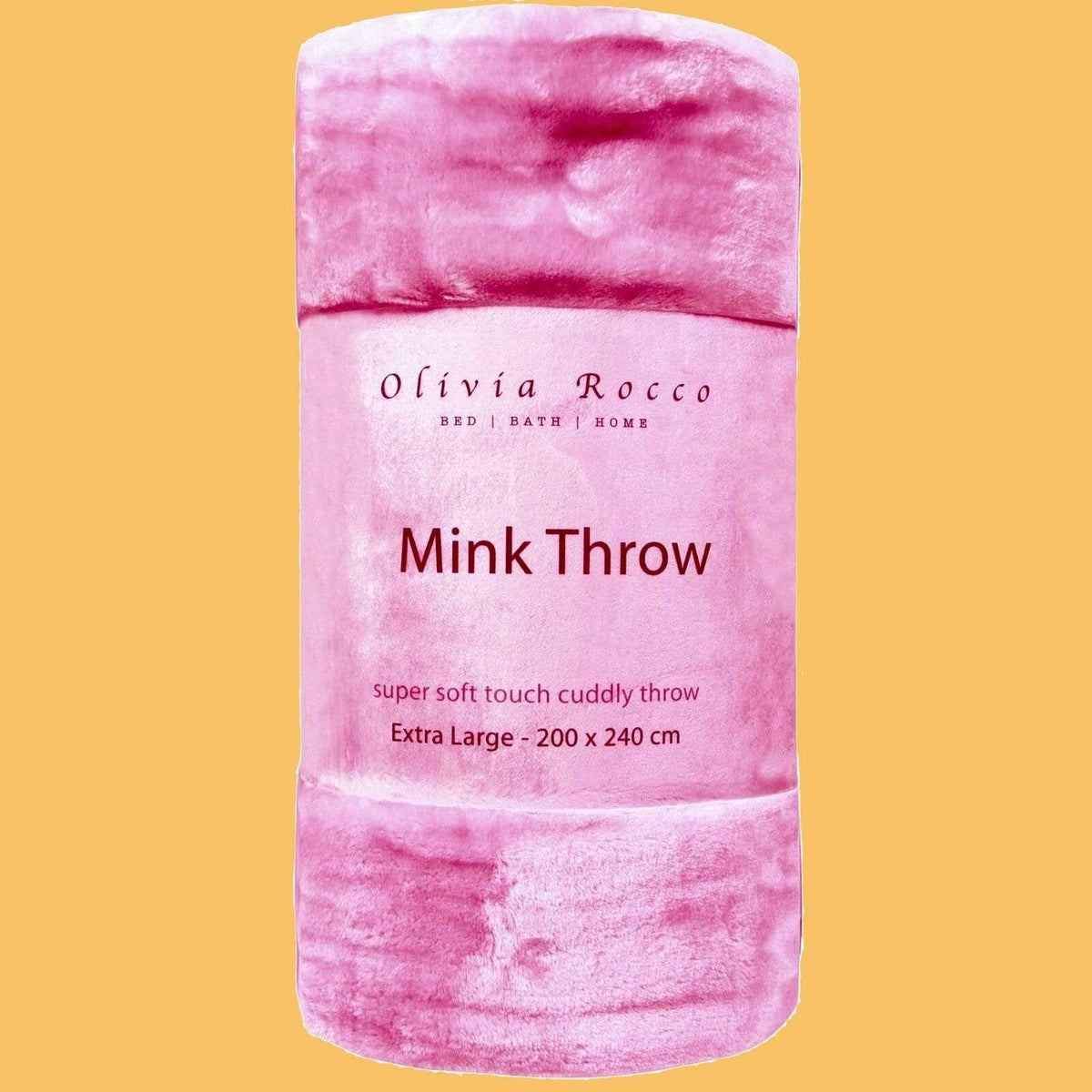 Mink Faux Fur Velvet Throw