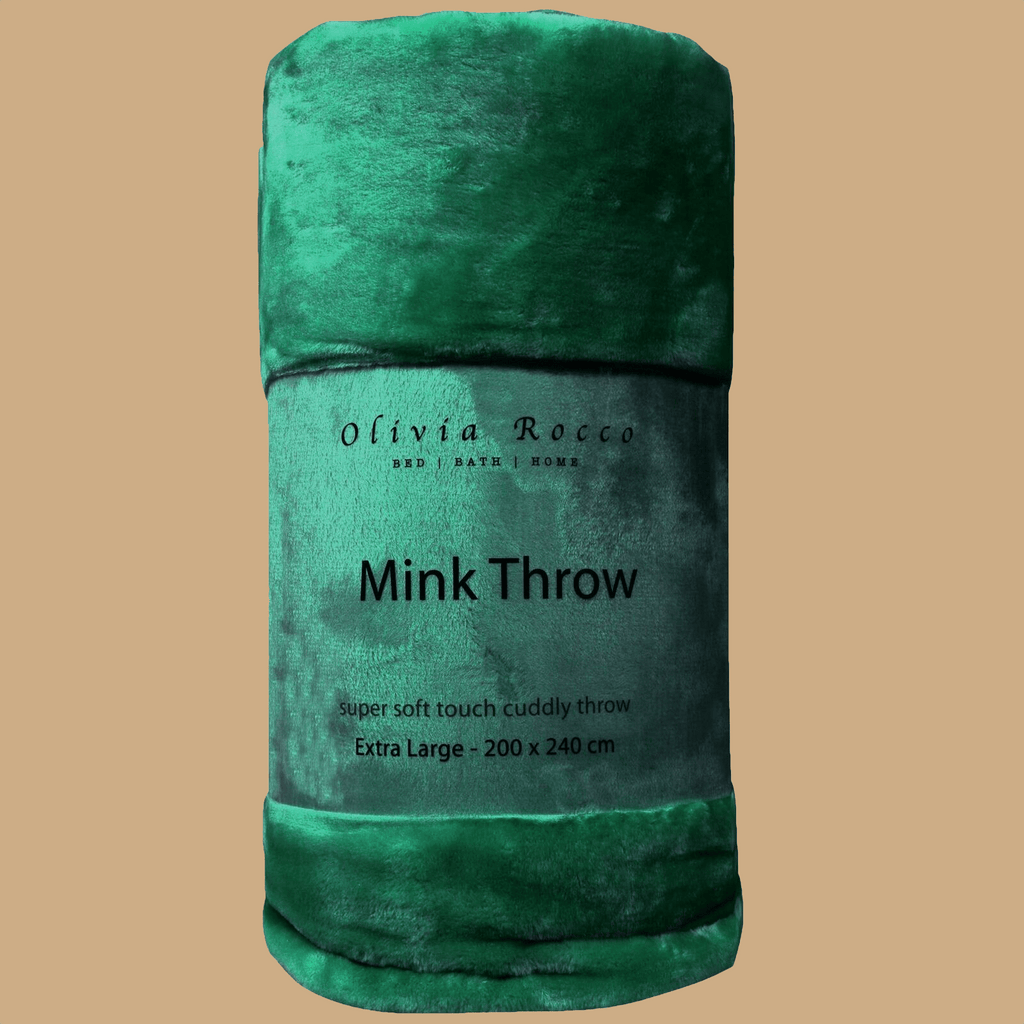 Mink Faux Fur Velvet Throw