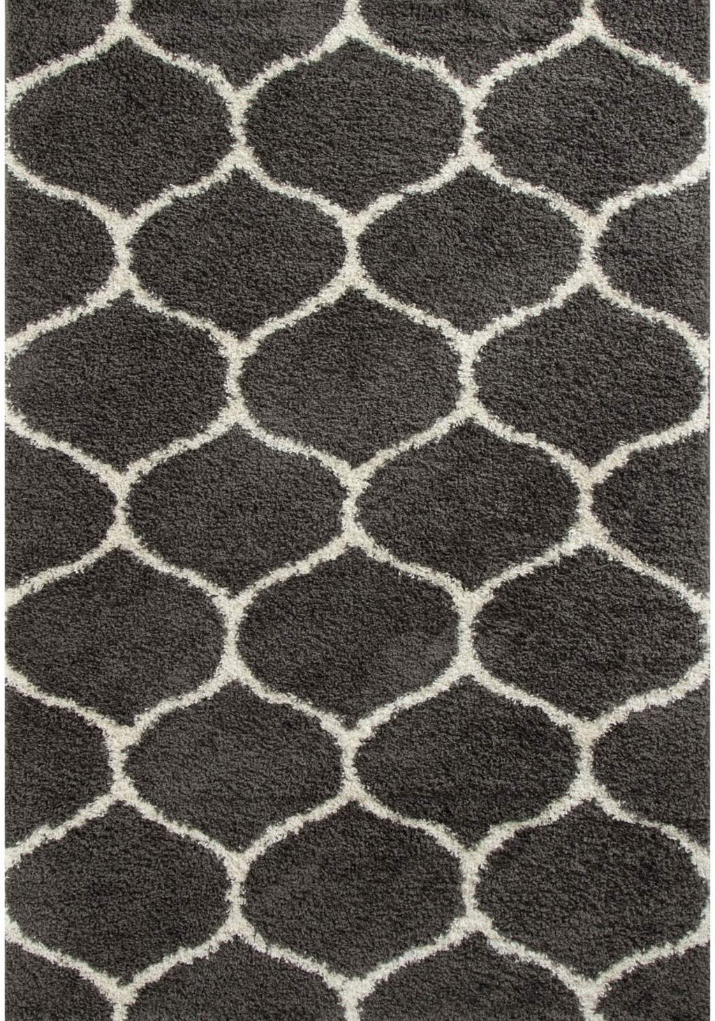 Moroccan Dark Grey Shaggy Rug