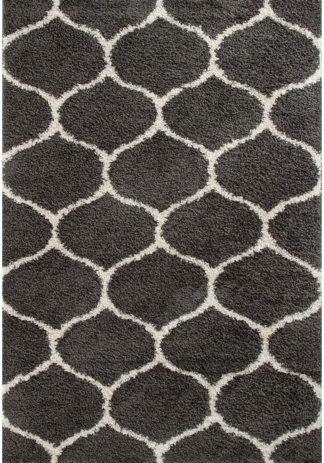 Moroccan Dark Grey Shaggy Rug