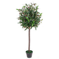 Premium Artificial Olive Tree, 90cm, Black Pot