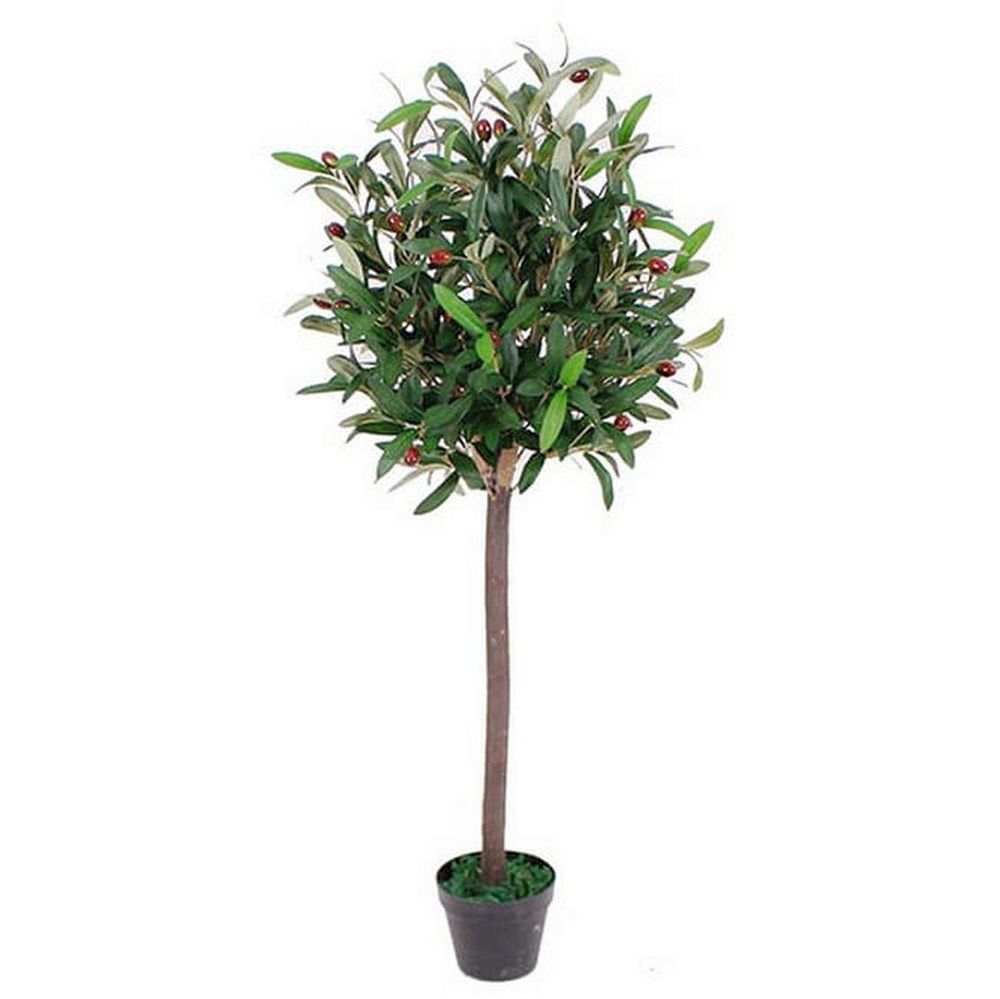 Premium Artificial Olive Tree, 90cm, Black Pot