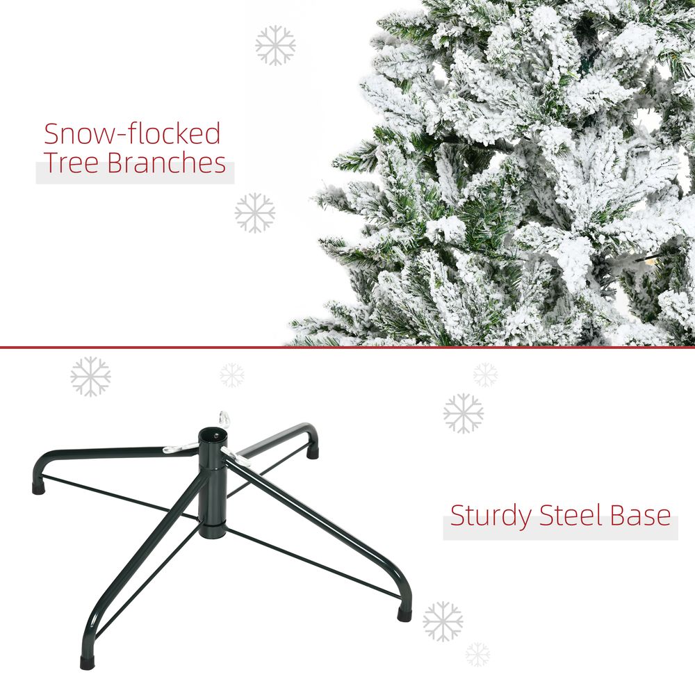 Snow Flocked Christmas Tree, 5ft