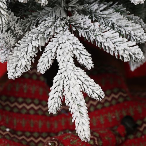 Flocked Pencil Christmas Tree, 6ft or 7ft