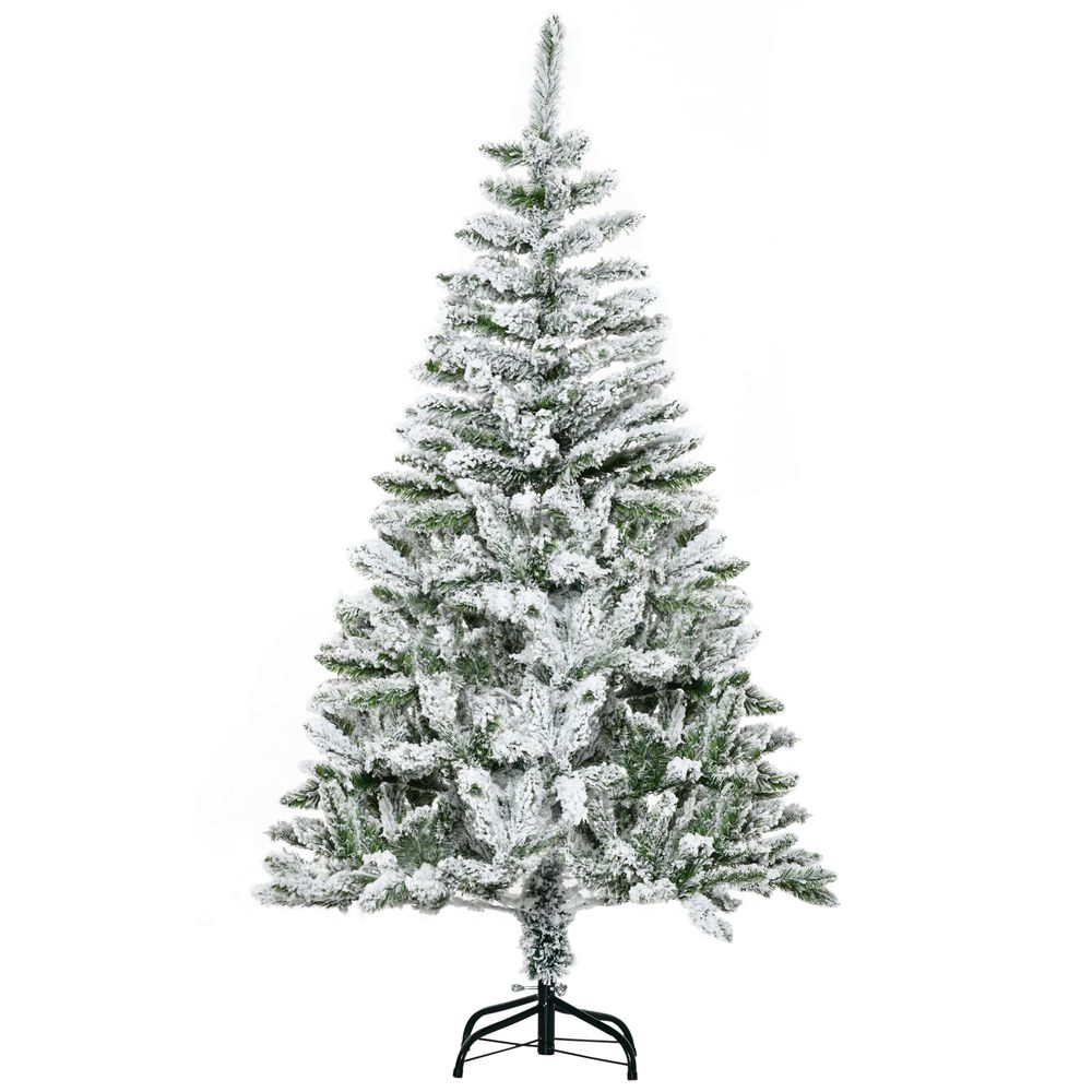 Snow Flocked Christmas Tree, 5ft