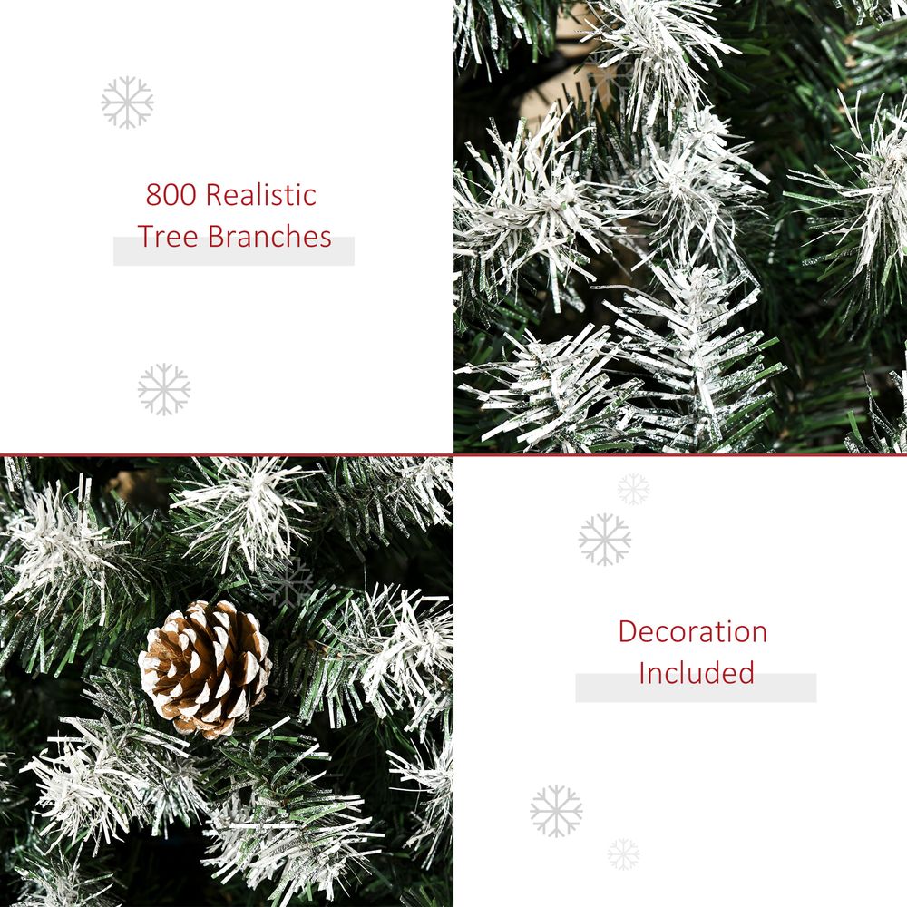 Christmas Tree with Pine Cones, 6ft