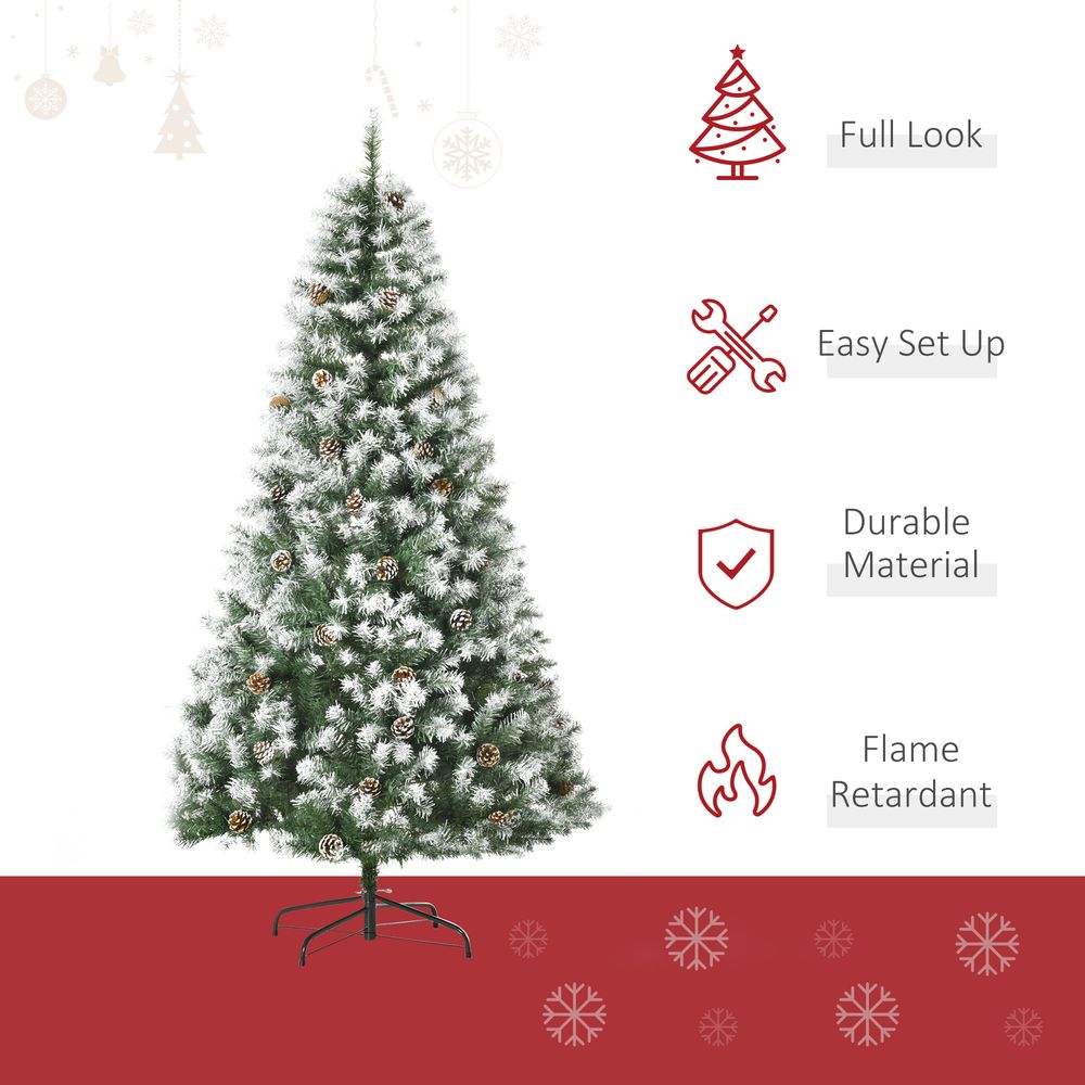 Christmas Tree with Pine Cones, 6ft