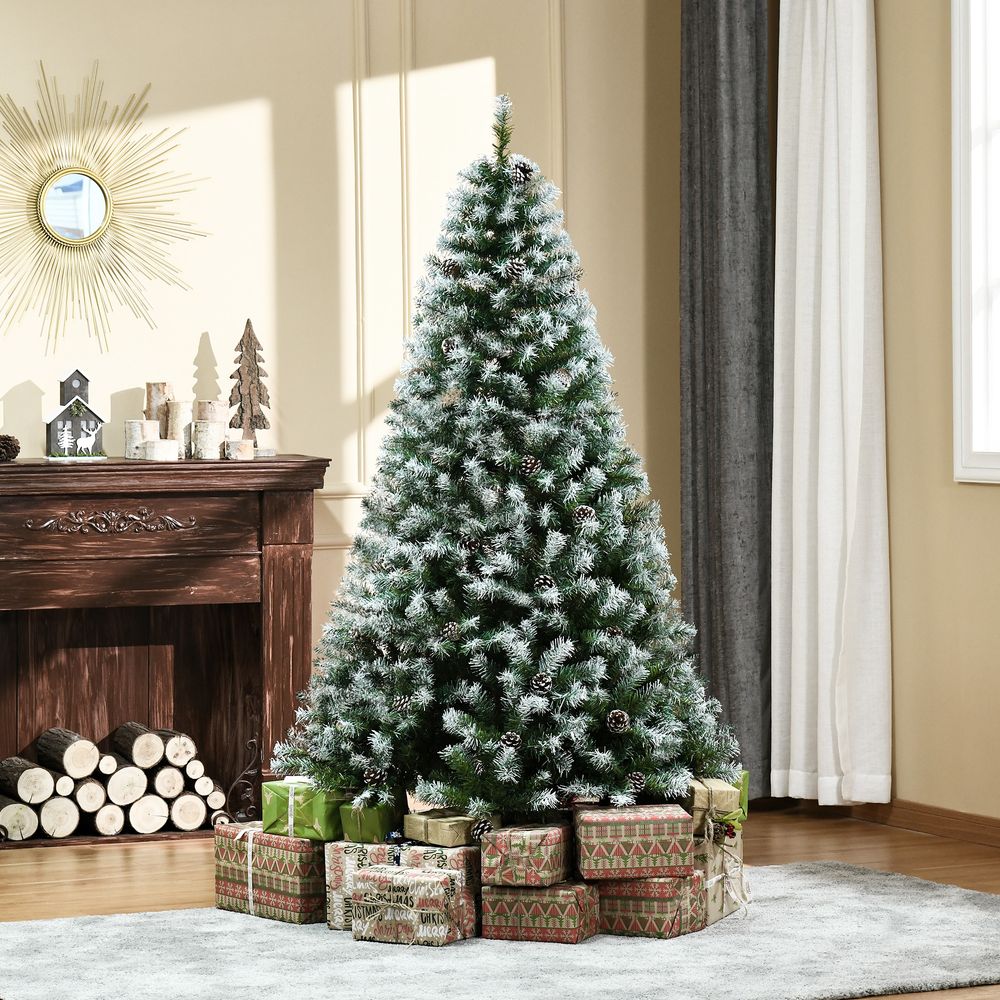 Christmas Tree with Pine Cones, 6ft