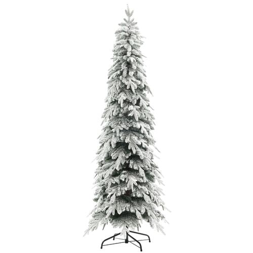 Flocked Pencil Christmas Tree, 6ft or 7ft