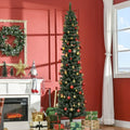 Snow Dipped Pencil Christmas Tree, 7.5ft