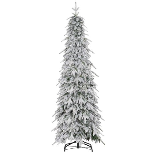 Flocked Pencil Christmas Tree, 6ft or 7ft