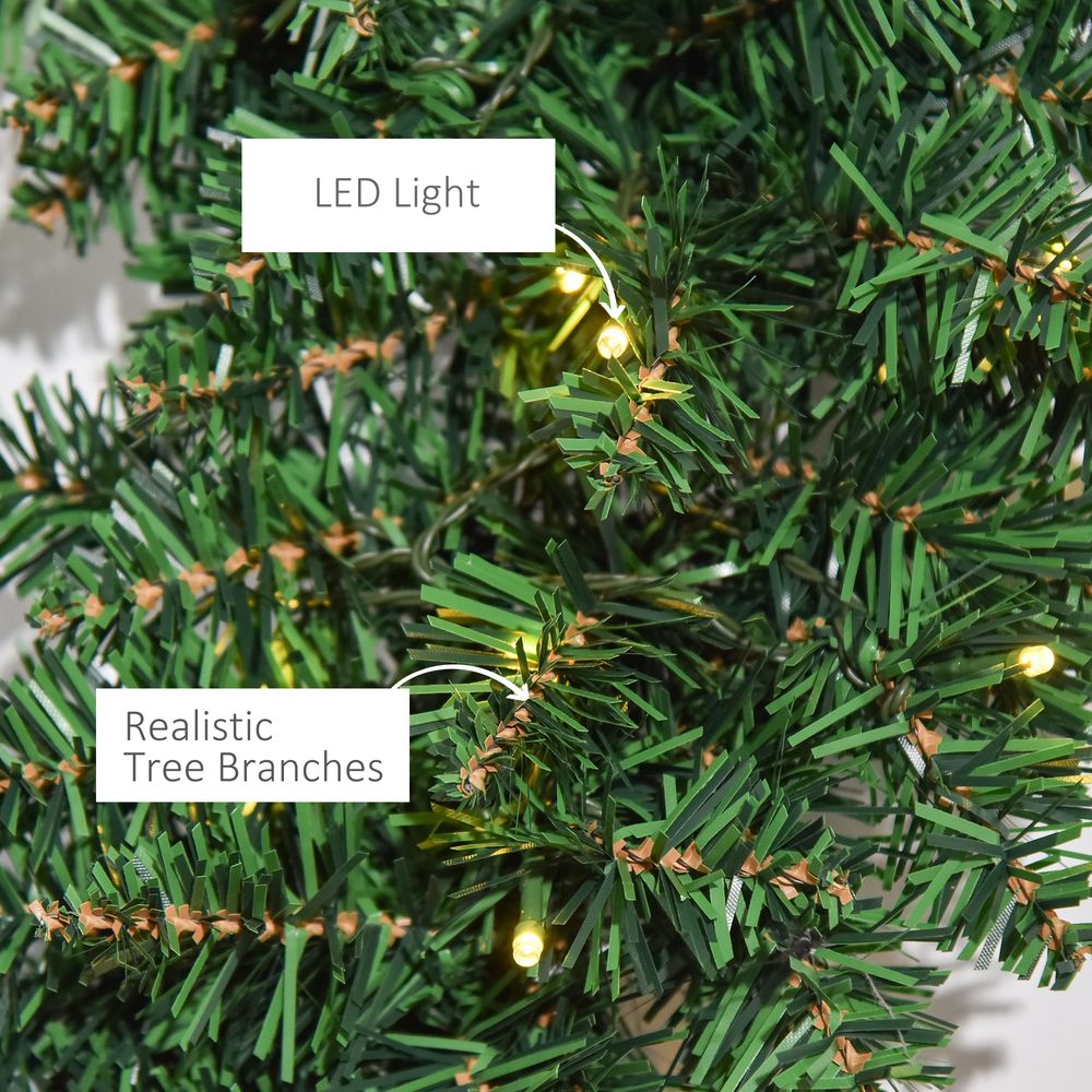 Pre-Lit Christmas Wreath, 55cm
