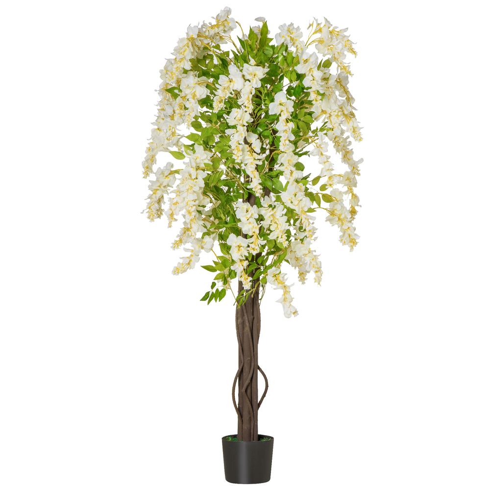Artificial White Wisteria Tree, 160cm