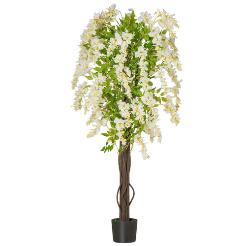 Artificial White Wisteria Tree, 160cm
