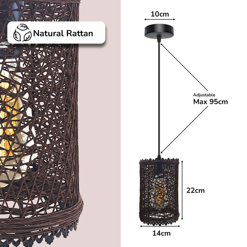 Rattan Pendant Light Shade