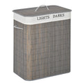 Bamboo Laundry Basket with Lid, 100L