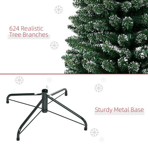 Snow Dipped Pencil Christmas Tree, 7.5ft