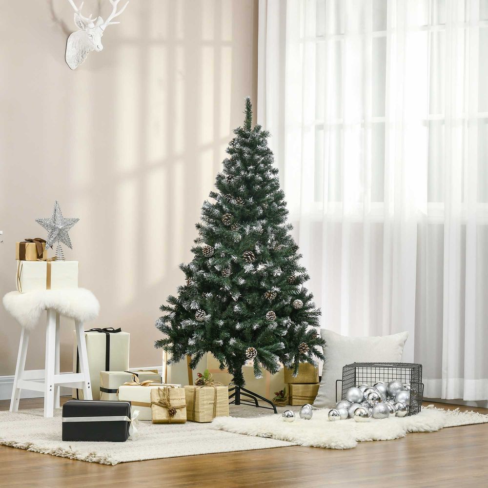 Christmas Tree with Pine Cones, 5ft