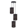 3-Head Rattan Pendant Light