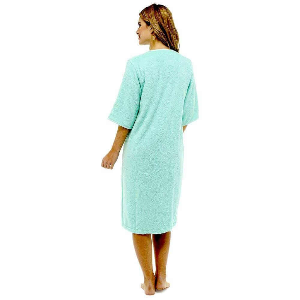 Women's Zip-Through Towelling Bath Robe