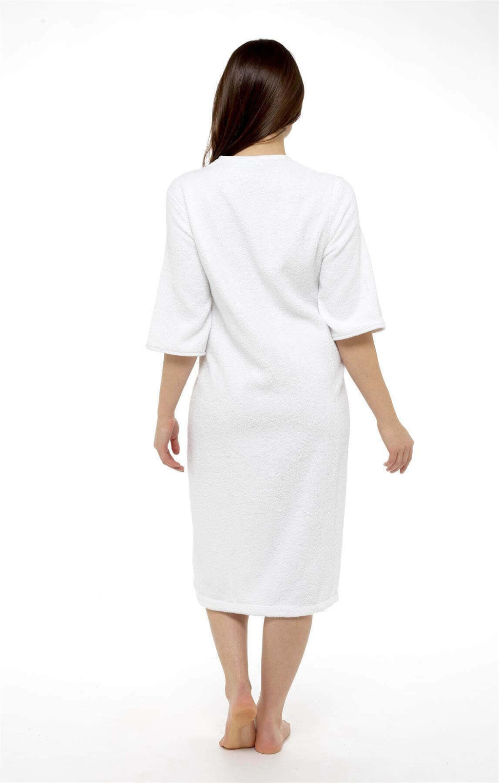 Women's Zip-Through Towelling Bath Robe