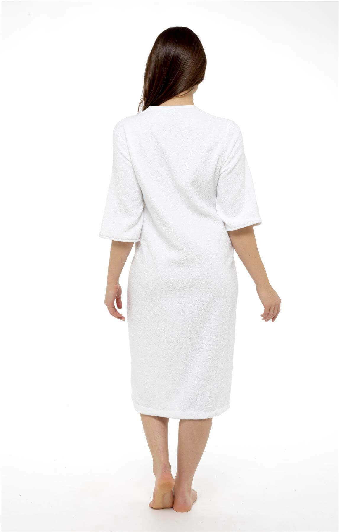 Women's Zip-Through Towelling Bath Robe