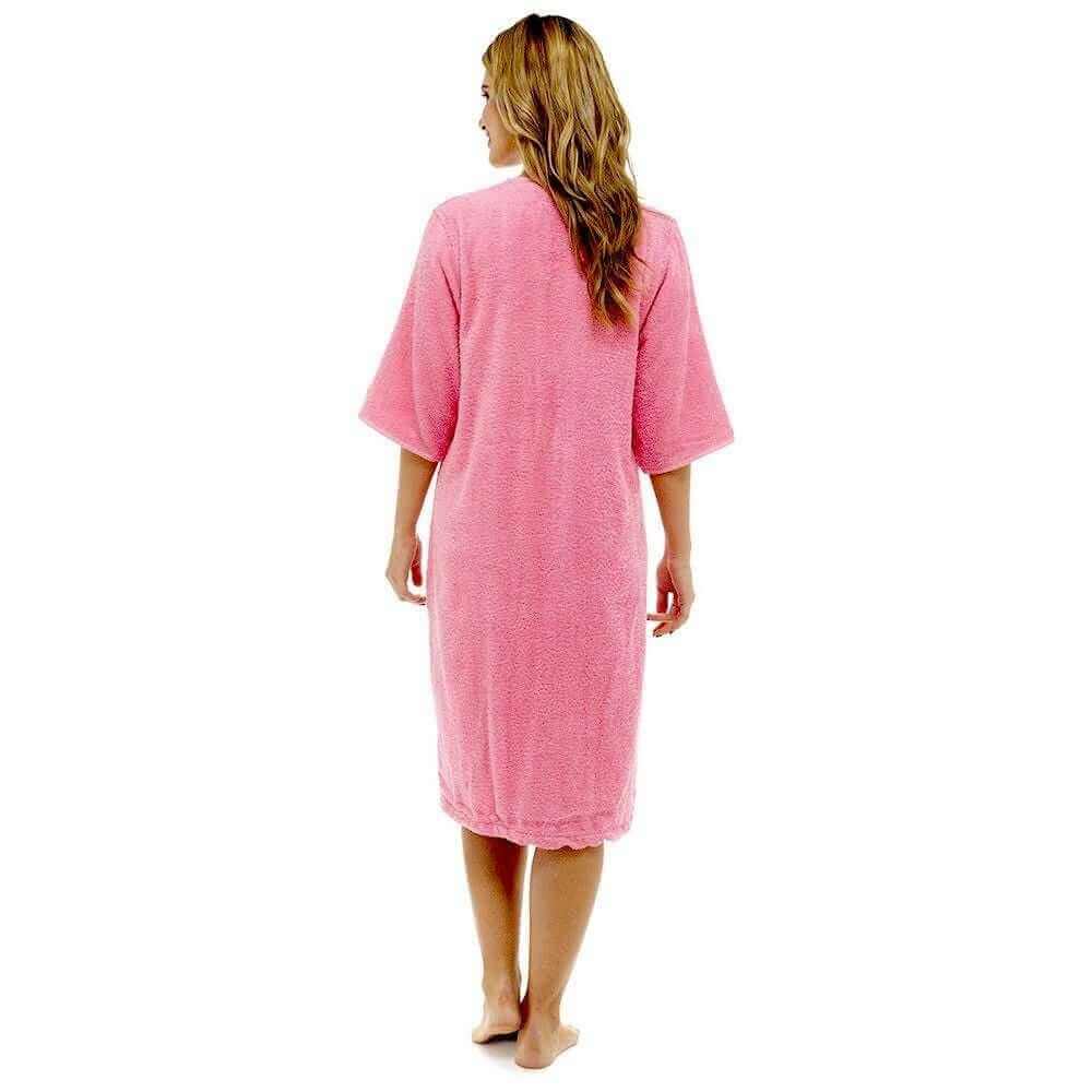 Women's Zip-Through Towelling Bath Robe