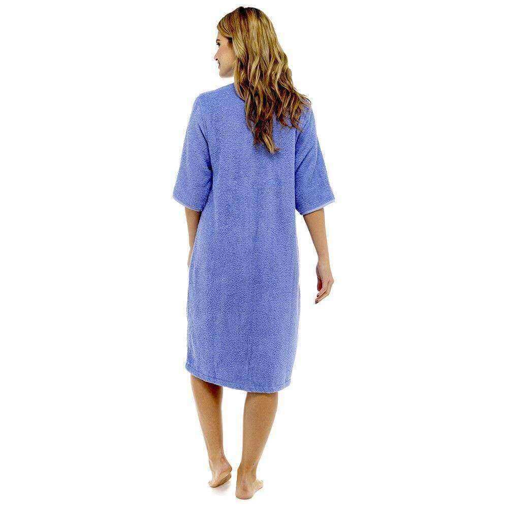 Women's Zip-Through Towelling Bath Robe